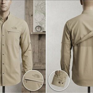 The North Face Khaki Utility Shirt-Jacket